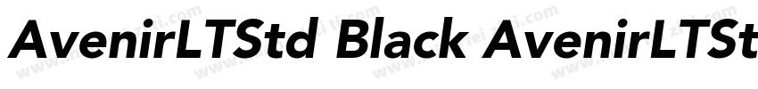 AvenirLTStd Black AvenirLTStd Light字体转换